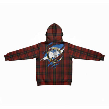 MacQueen (McQueen) Clan Crest In Me Tartan Kid Hoodie Scotland Flag Style