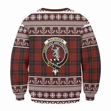 MacQueen (McQueen) Clan Tartan Christmas Sweatshirt with Family Crest