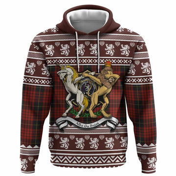 MacQueen (McQueen) Clan Tartan Crest Christmas Hoodie Coat of Arms Funny Style