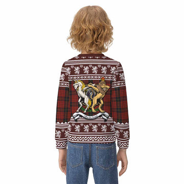 MacQueen (McQueen) Clan Tartan Crest Christmas Kid Ugly Sweatshirt Coat of Arms Funny Style