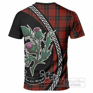 MacQueen (McQueen) Family Crest Tartan T-Shirt Alba Thistle Inspired - Tartan Vibes Clothing