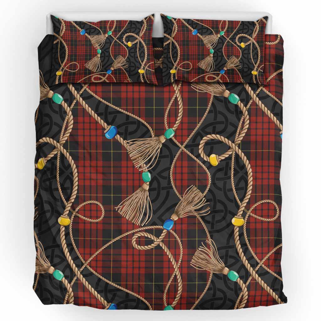 MacQueen (McQueen) Scottish Tartan Twisted Ropes Stylized Bedding Set UK Bedding Set UK King 91*87 inch - Tartan Vibes Clothing