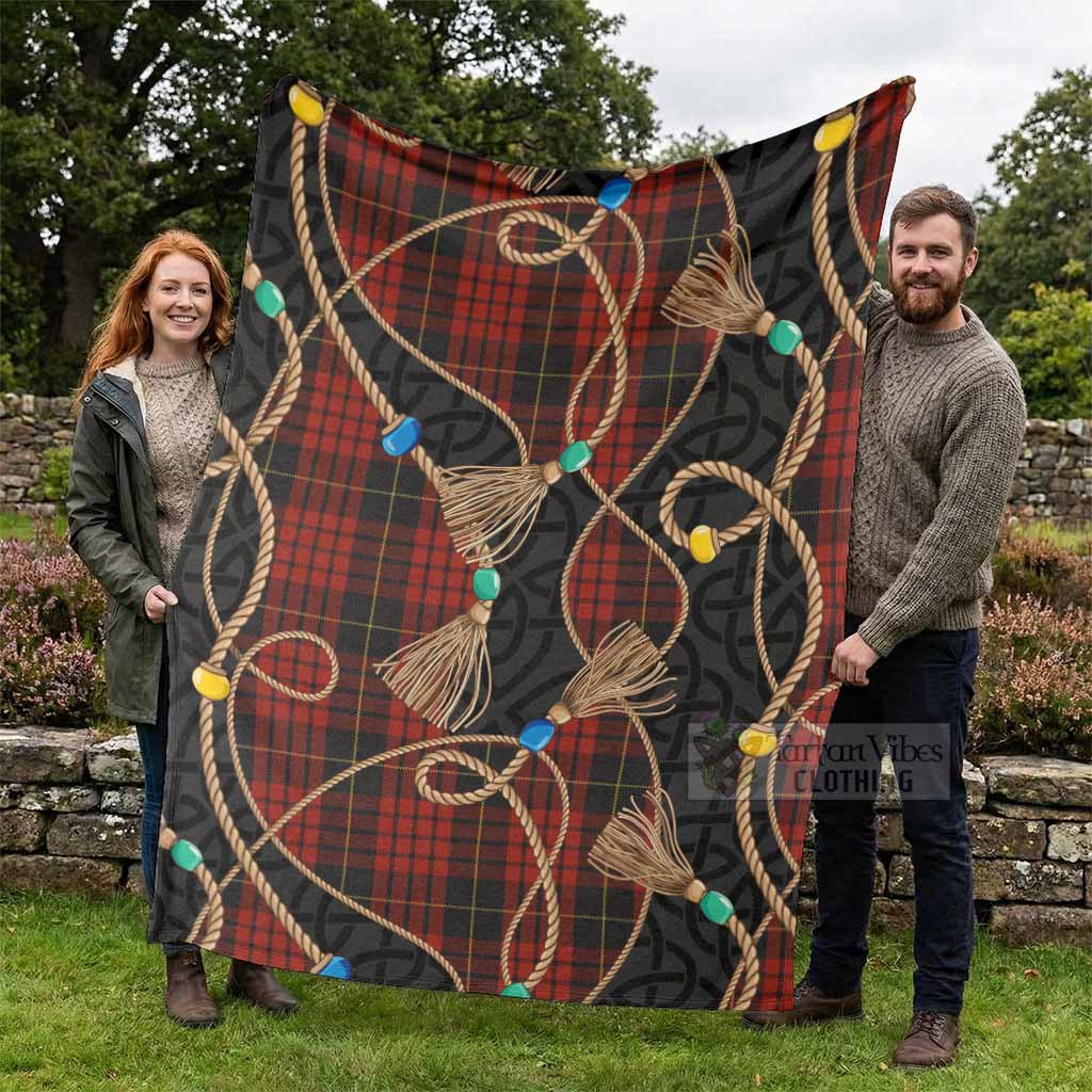MacQueen (McQueen) Scottish Tartan Twisted Ropes Stylized Blanket - Tartan Vibes Clothing