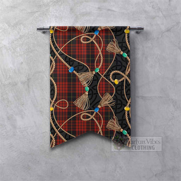 MacQueen (McQueen) Scottish Tartan Twisted Ropes Stylized Gonfalon