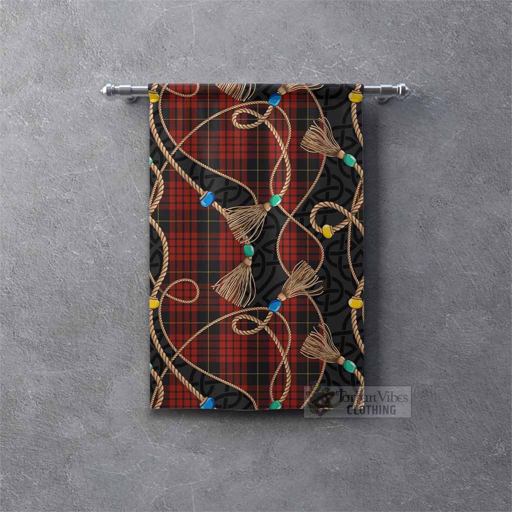 MacQueen (McQueen) Scottish Tartan Twisted Ropes Stylized Gonfalon Rectangle - Tartan Vibes Clothing