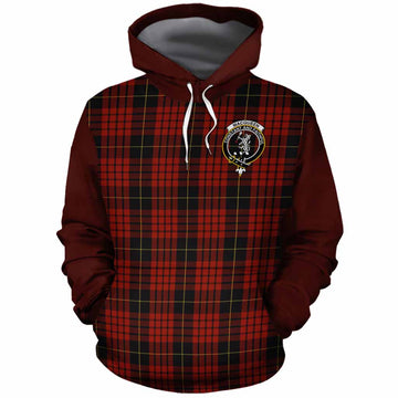 MacQueen (McQueen) Tartan Accent Cotton Hoodie with Family Crest