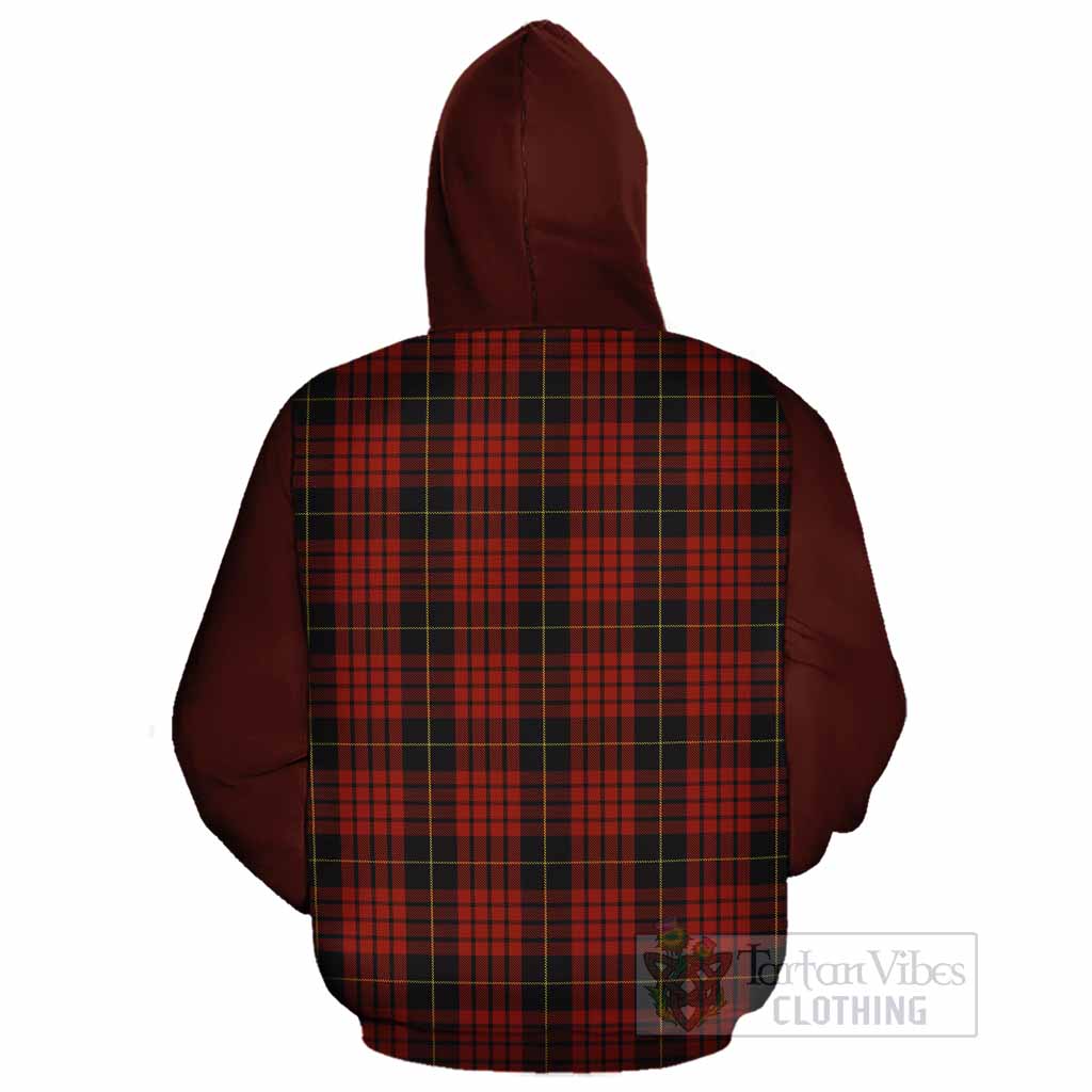 MacQueen (McQueen) Tartan Accent Cotton Hoodie with Family Crest