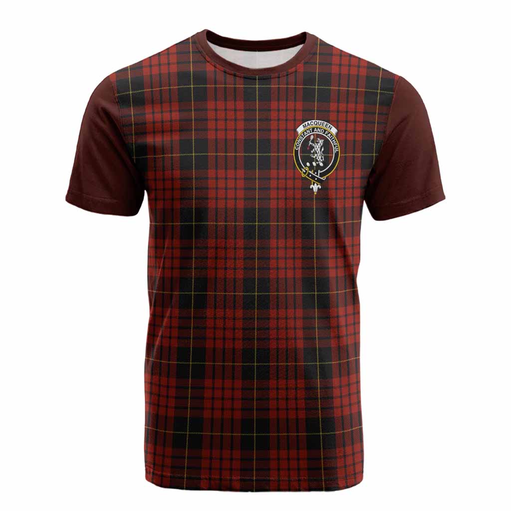 MacQueen (McQueen) Tartan Accent Cotton T-shirt with Family Crest