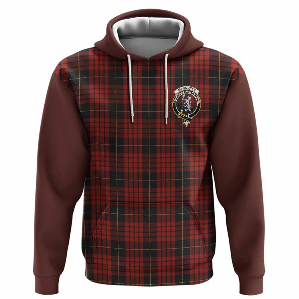 MacQueen (McQueen) Tartan Accent Hoodie with Family Crest