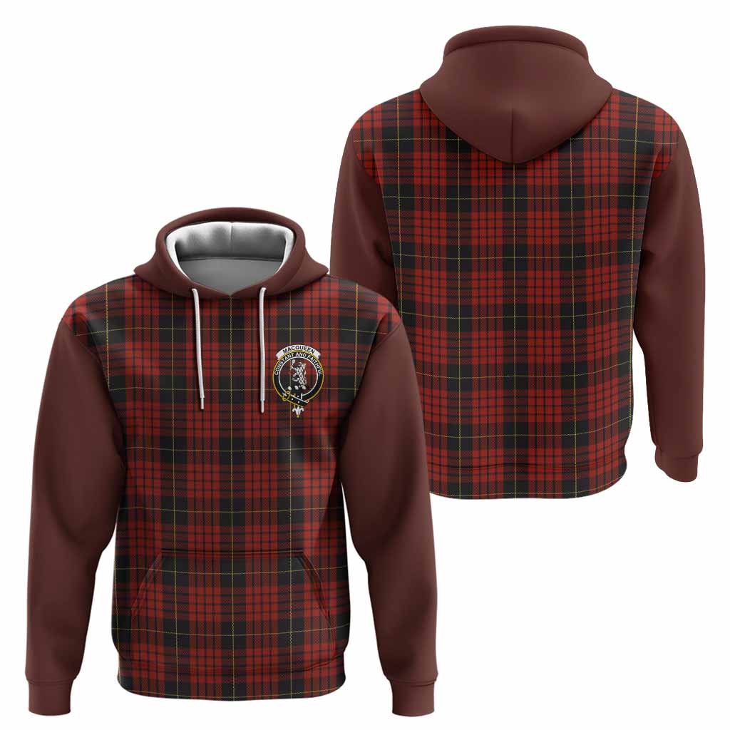 MacQueen (McQueen) Tartan Accent Hoodie with Family Crest