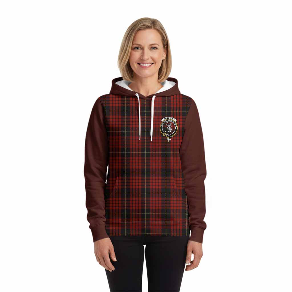 MacQueen (McQueen) Tartan Accent Hoodie with Family Crest