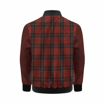 MacQueen (McQueen) Tartan Accent Kid Bomber Jacket with Family Crest