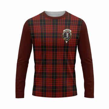 MacQueen (McQueen) Tartan Accent Long Sleeve T-Shirt with Family Crest