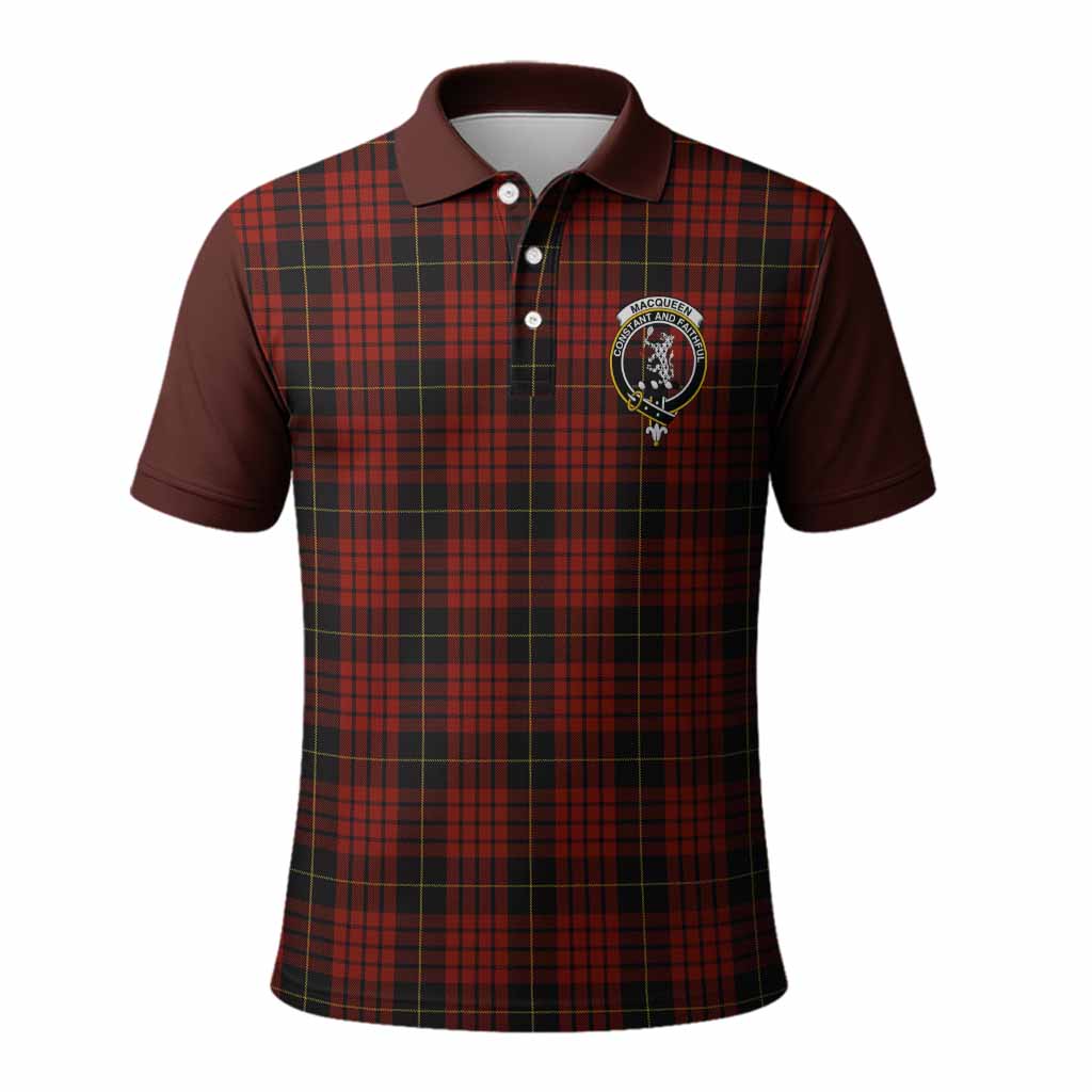 MacQueen (McQueen) Tartan Accent Polo Shirt with Family Crest