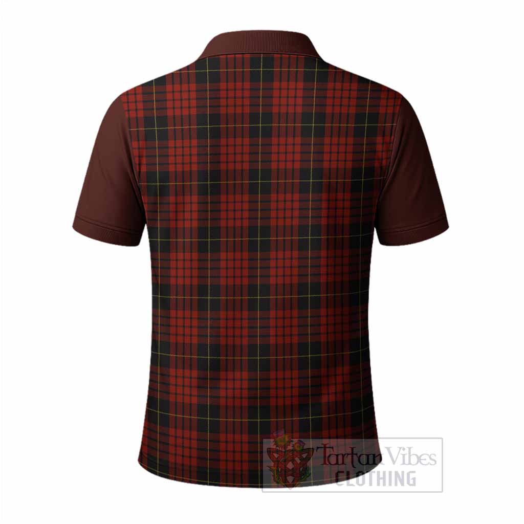 MacQueen (McQueen) Tartan Accent Polo Shirt with Family Crest