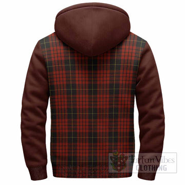 MacQueen (McQueen) Tartan Accent Sherpa Hoodie with Family Crest