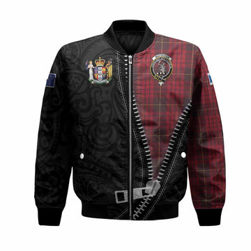 MacQueen (McQueen) Tartan Bomber Jacket New Zealand Pattern Unique Zipper Stylized