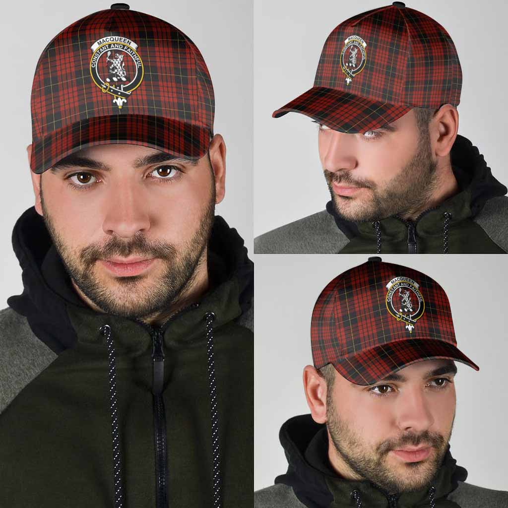 MacQueen (McQueen) Tartan Classic Cap with Family Crest