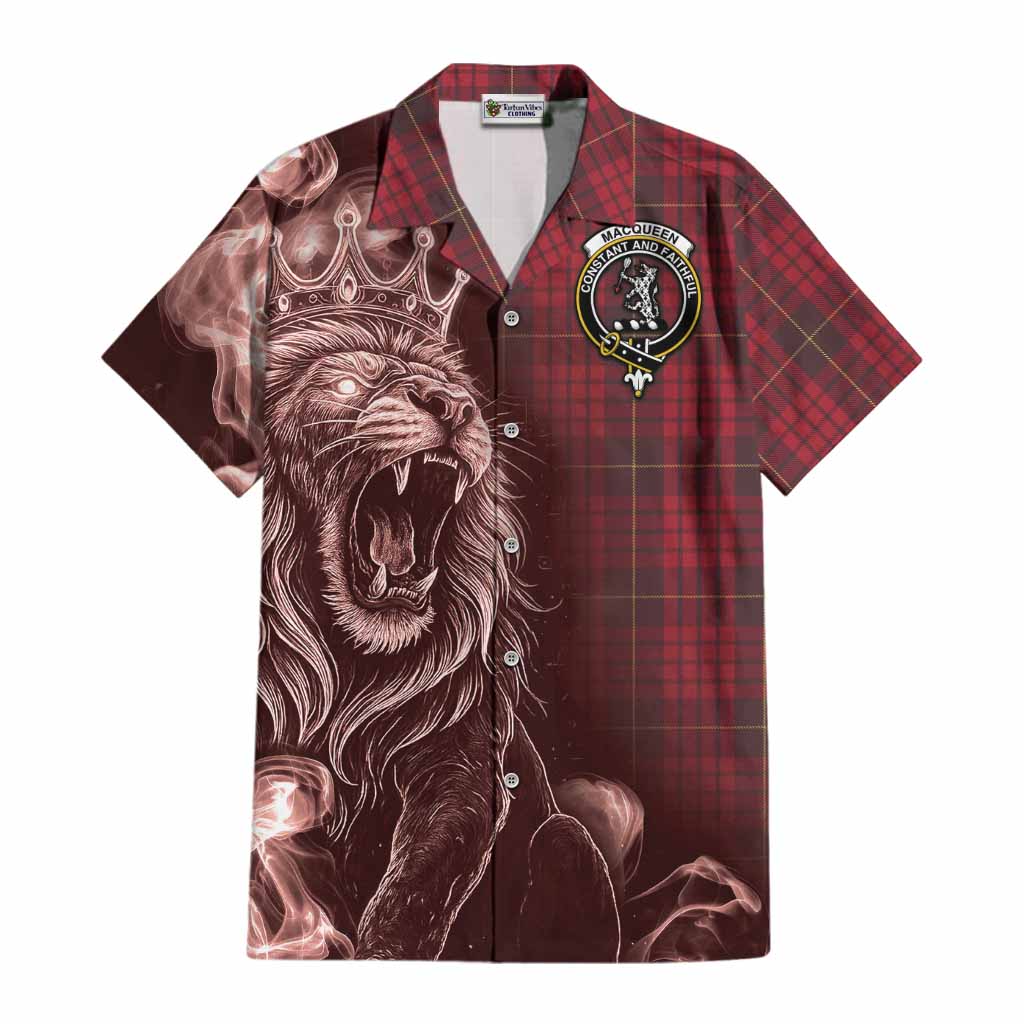 MacQueen (McQueen) Tartan Cotton Hawaiian Shirt Roaring Lion Heritage