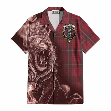 MacQueen (McQueen) Tartan Cotton Hawaiian Shirt Roaring Lion Heritage
