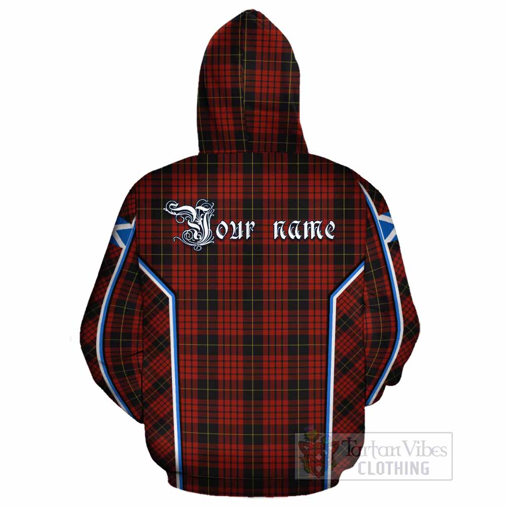 MacQueen (McQueen) Tartan Crest Cotton Hoodie Scotland Coat of Arm Flag Style - Tartan Vibes Clothing
