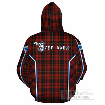 MacQueen (McQueen) Tartan Crest Cotton Hoodie Scotland Coat of Arm Flag Style - Tartan Vibes Clothing