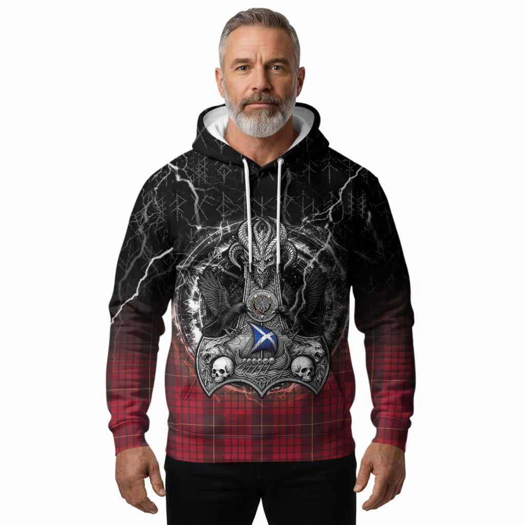 MacQueen (McQueen) Tartan Crest Hoodie Celtic Odin's Raven Legacy