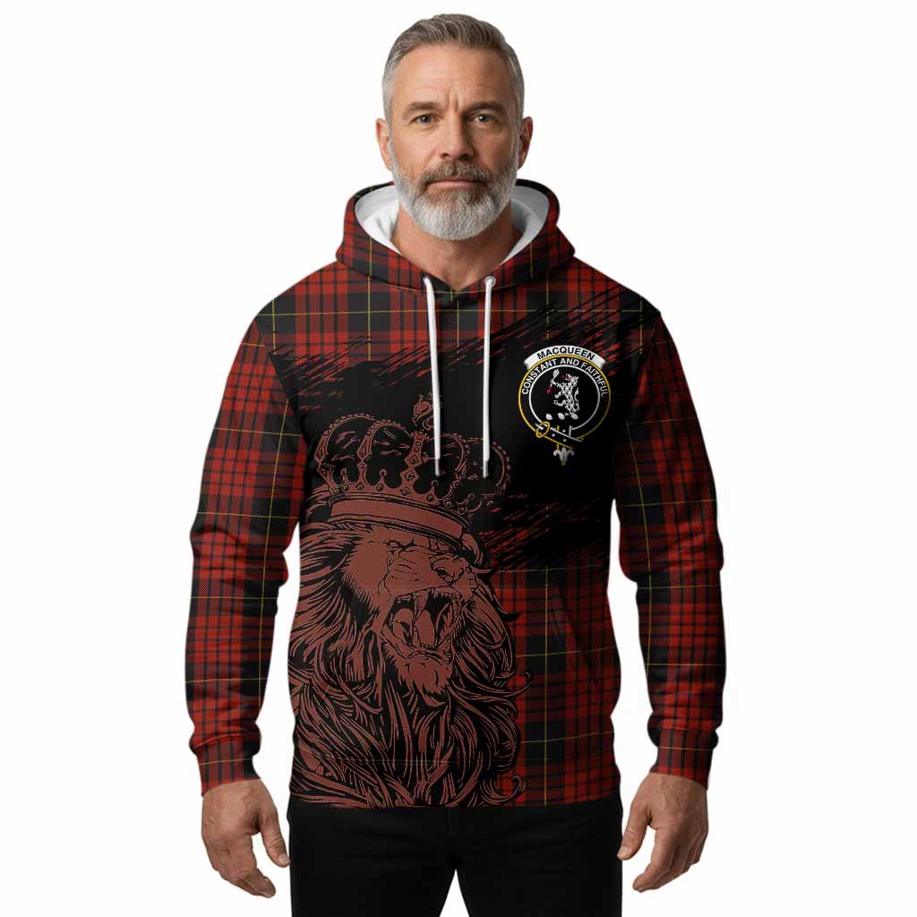 MacQueen (McQueen) Tartan Crest Hoodie Crowned Lion Heritage Style