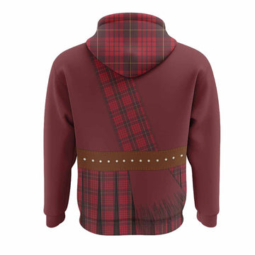 MacQueen (McQueen) Tartan Crest Hoodie Kilt Costume Style