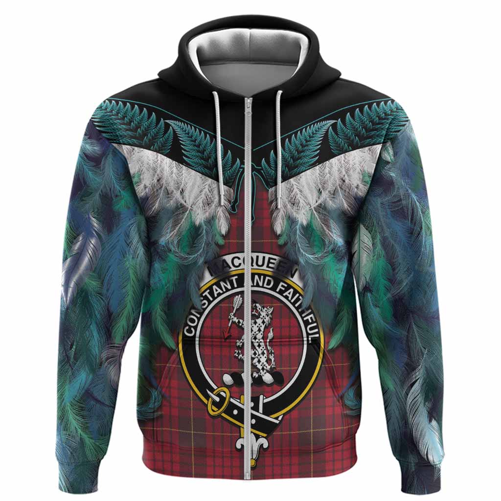 MacQueen (McQueen) Tartan Crest Hoodie New Zealand Maori Korowai Cloak