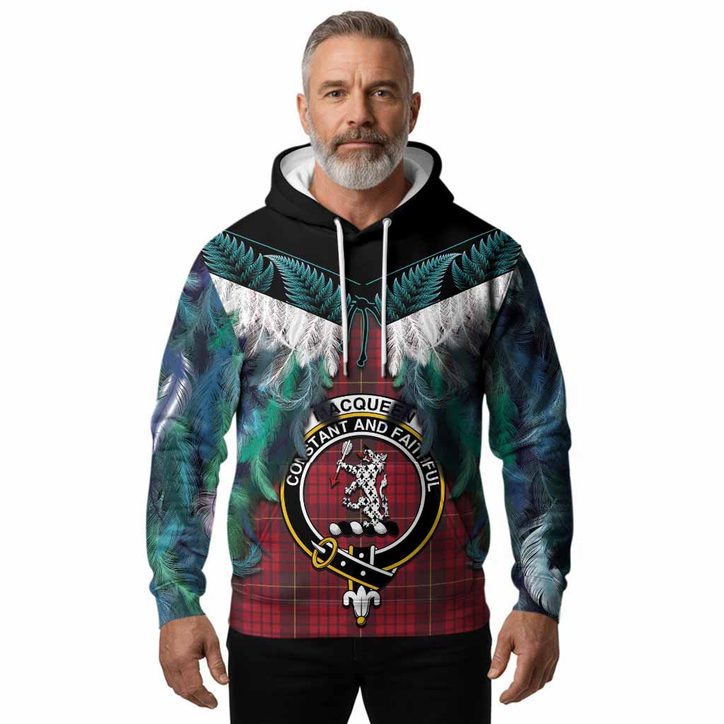 MacQueen (McQueen) Tartan Crest Hoodie New Zealand Maori Korowai Cloak