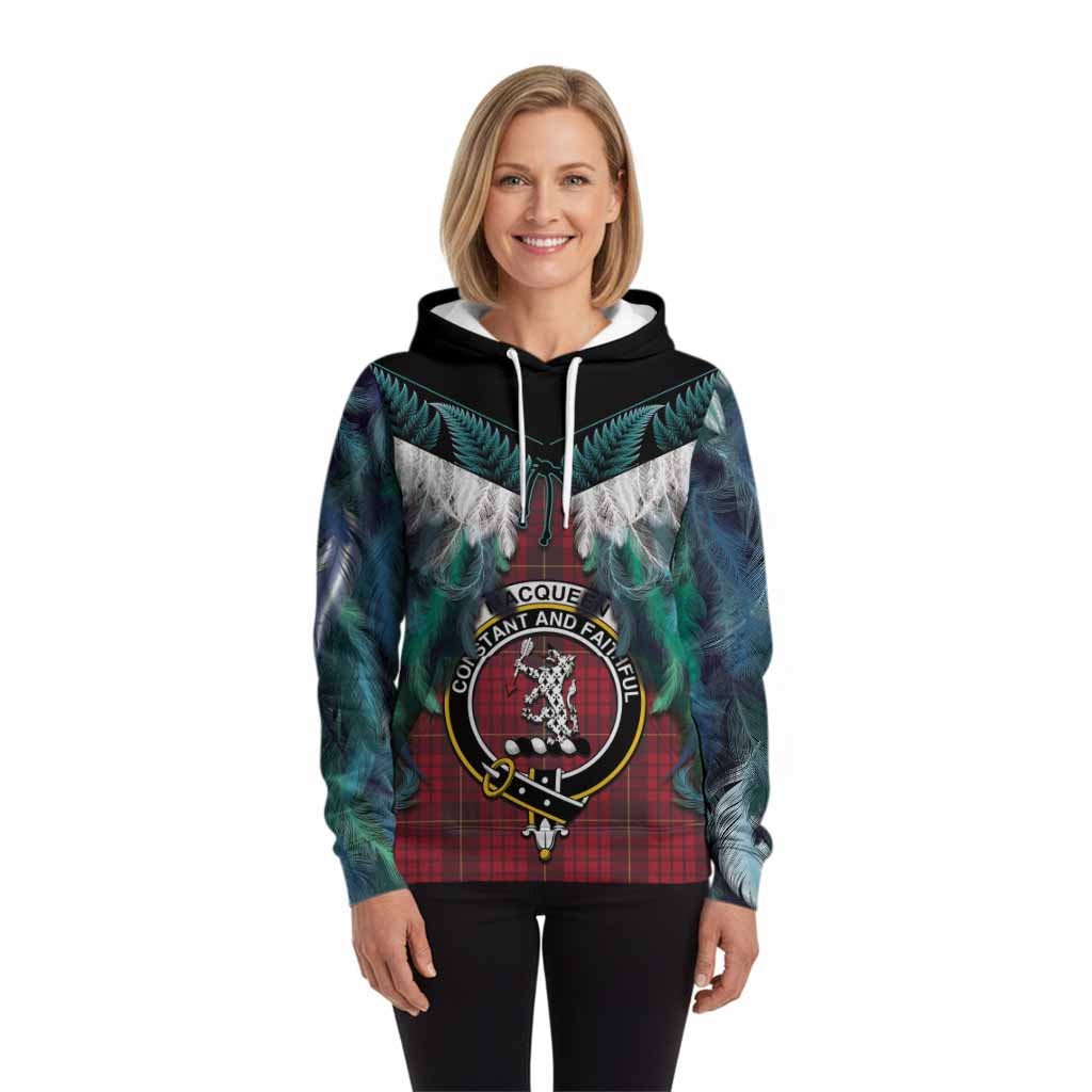 MacQueen (McQueen) Tartan Crest Hoodie New Zealand Maori Korowai Cloak