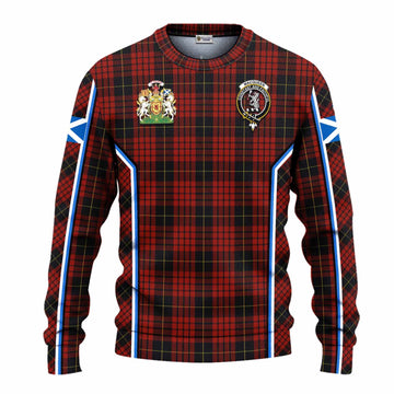 MacQueen (McQueen) Tartan Crest Knitted Sweater Scotland Coat of Arm Flag Style - Tartan Vibes Clothing