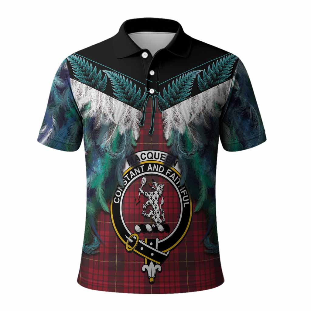 MacQueen (McQueen) Tartan Crest Polo Shirt New Zealand Maori Korowai Cloak