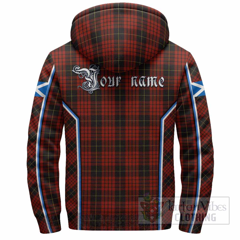 MacQueen (McQueen) Tartan Crest Sherpa Hoodie Scotland Coat of Arm Flag Style - Tartan Vibes Clothing