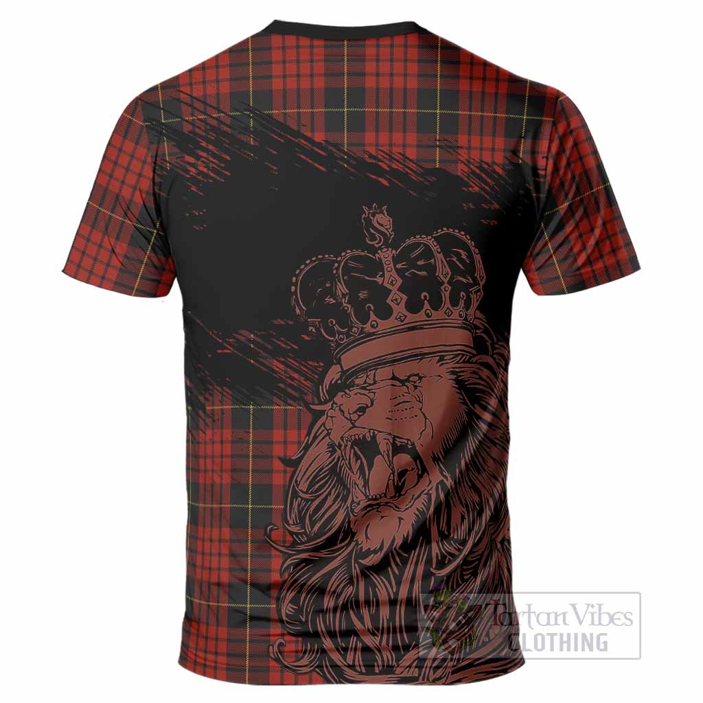 MacQueen (McQueen) Tartan Crest T-Shirt Crowned Lion Heritage Style