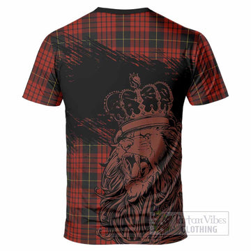 MacQueen (McQueen) Tartan Crest T-Shirt Crowned Lion Heritage Style