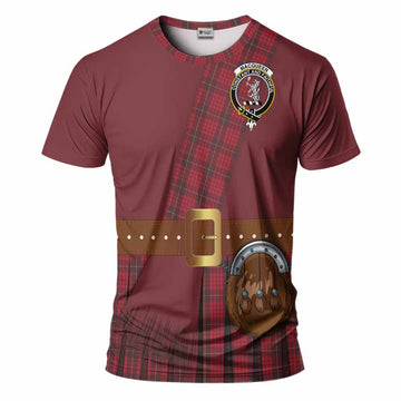MacQueen (McQueen) Tartan Crest T-Shirt Kilt Costume Style