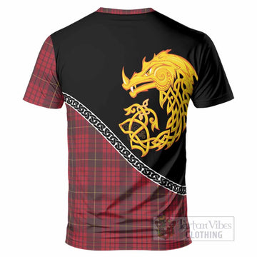 MacQueen (McQueen) Tartan Crest T-Shirt Legendary Dragon Knot Half Style