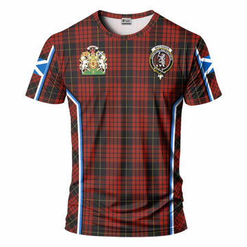 MacQueen (McQueen) Tartan Crest T-shirt Scotland Coat of Arm Flag Style - Tartan Vibes Clothing