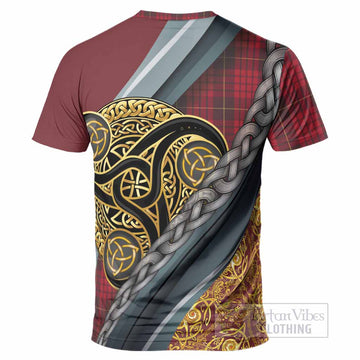 MacQueen (McQueen) Tartan Crest T-Shirt Scottish Triskele Celtic