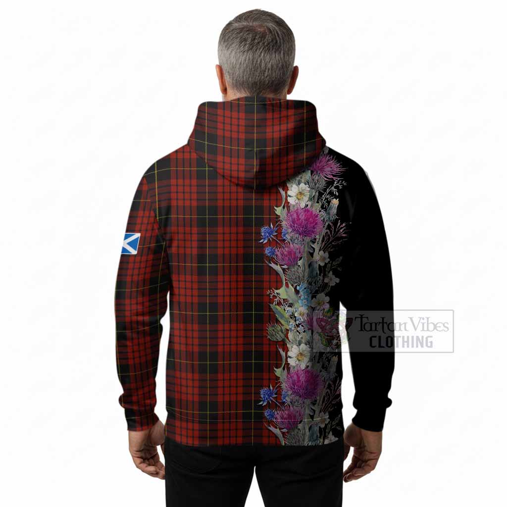 MacQueen (McQueen) Tartan Crest Thistle Floral Hoodie