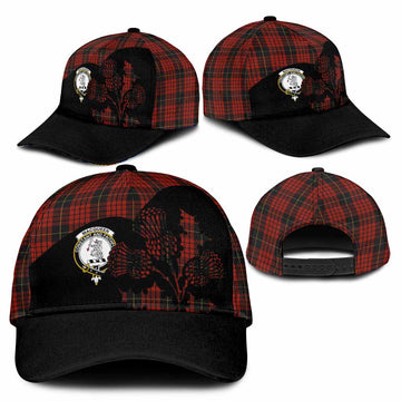 MacQueen (McQueen) Tartan Family Crest Classic Cap Scotland Thistle Floral Flag Style