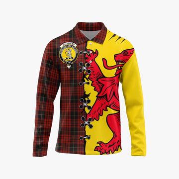 MacQueen (McQueen) Tartan Family Crest Long Sleeve Polo Shirt Lion Rampant Honor - Tartan Vibes Clothing