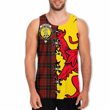 MacQueen (McQueen) Tartan Family Crest Men Tank Top Lion Rampant Honor - Tartan Vibes Clothing