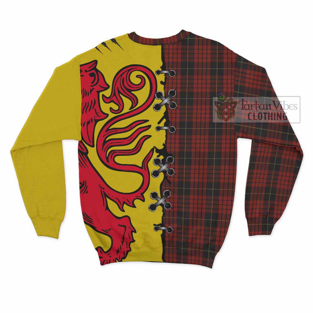 MacQueen (McQueen) Tartan Family Crest Sweatshirt Lion Rampant Honor - Tartan Vibes Clothing