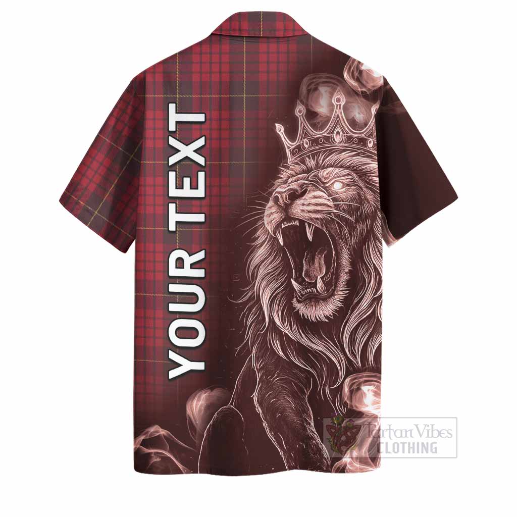 MacQueen (McQueen) Tartan Hawaiian Shirt Roaring Lion Heritage
