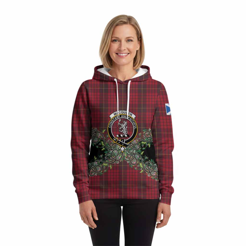 MacQueen (McQueen) Tartan Hoodie Thistle Scottish Spirit