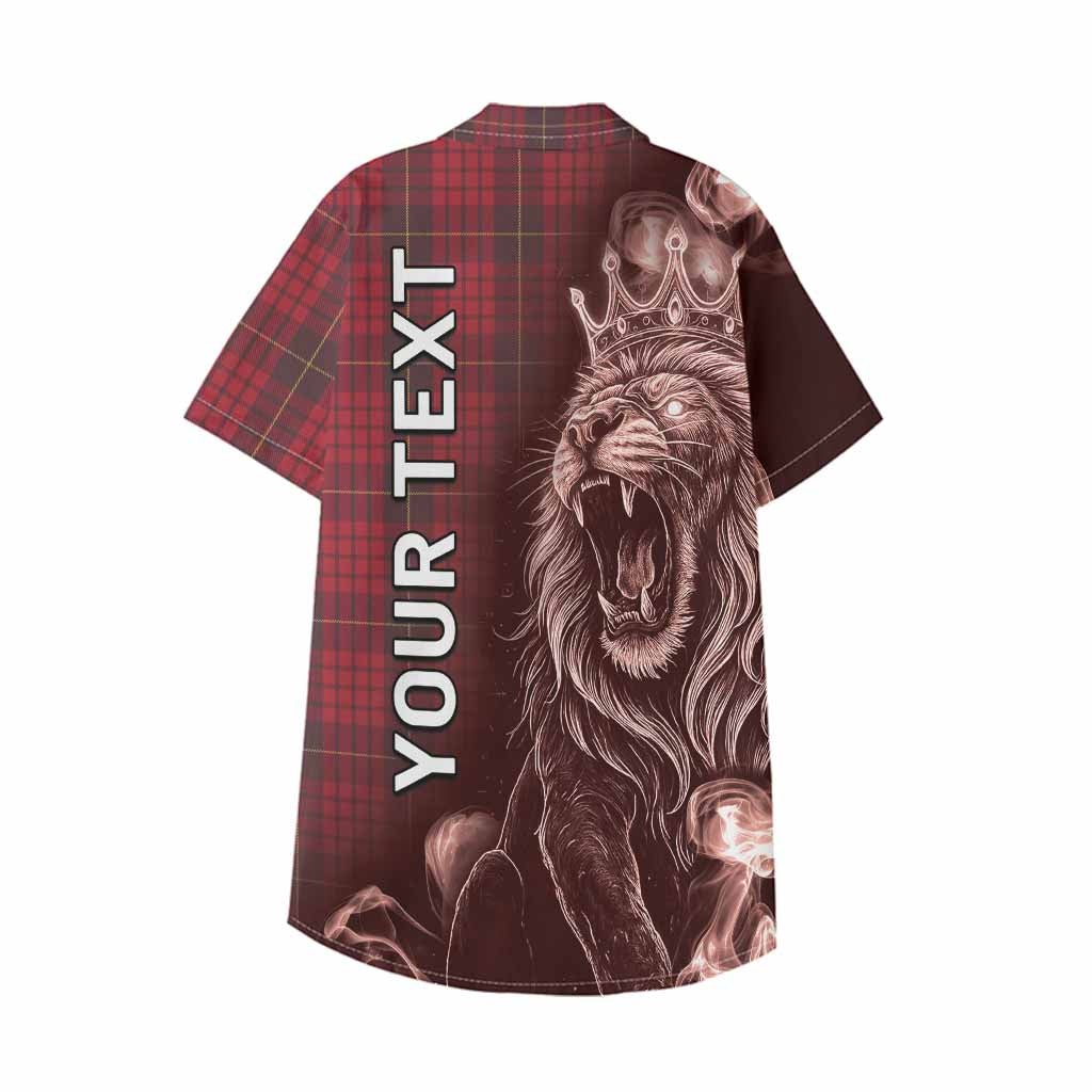 MacQueen (McQueen) Tartan Kid Hawaiian Shirt Roaring Lion Heritage