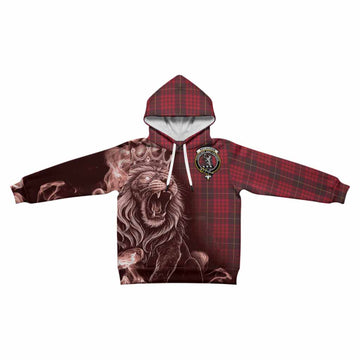 MacQueen (McQueen) Tartan Kid Hoodie Roaring Lion Heritage